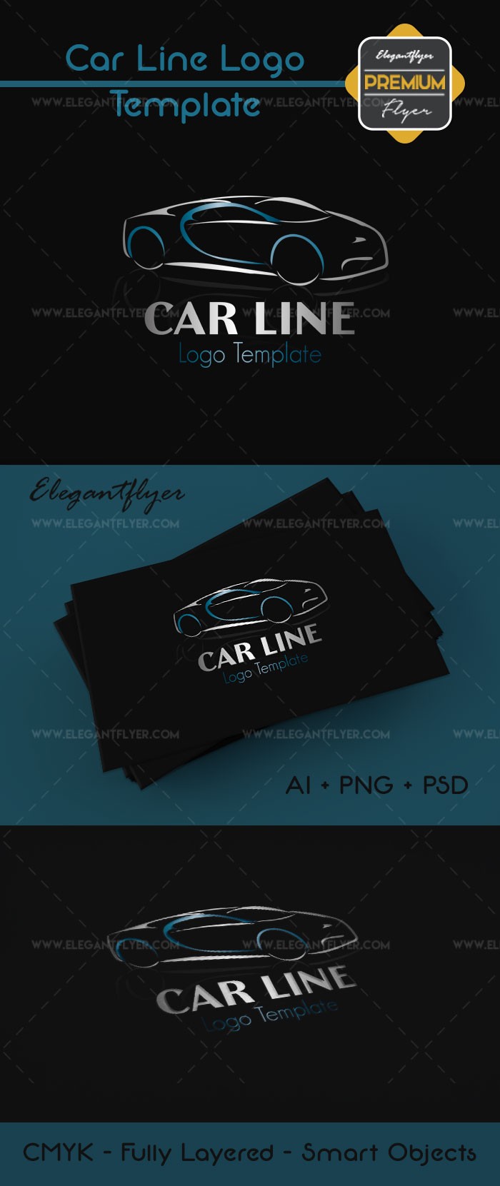 Línea de automóviles by ElegantFlyer