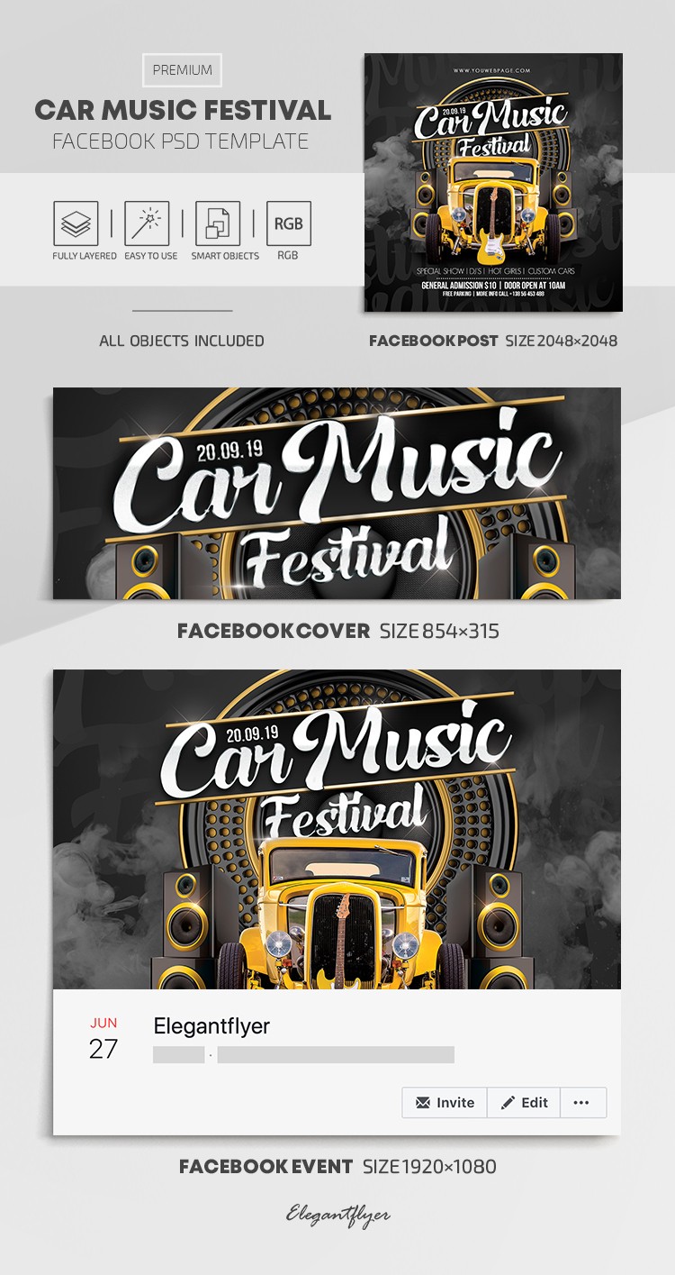 Festiwal Muzyki Samochodowej by ElegantFlyer