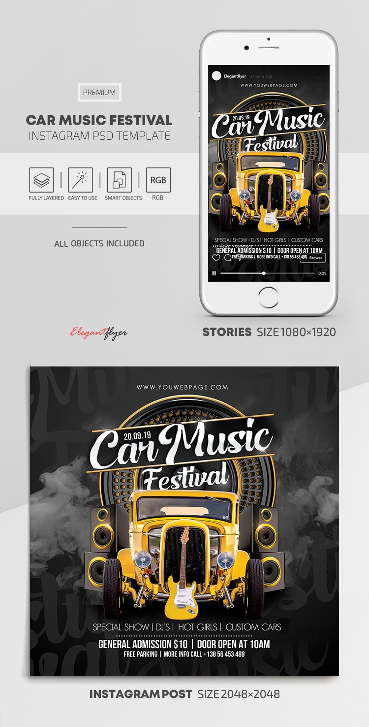 Festival de Música de Autos by ElegantFlyer