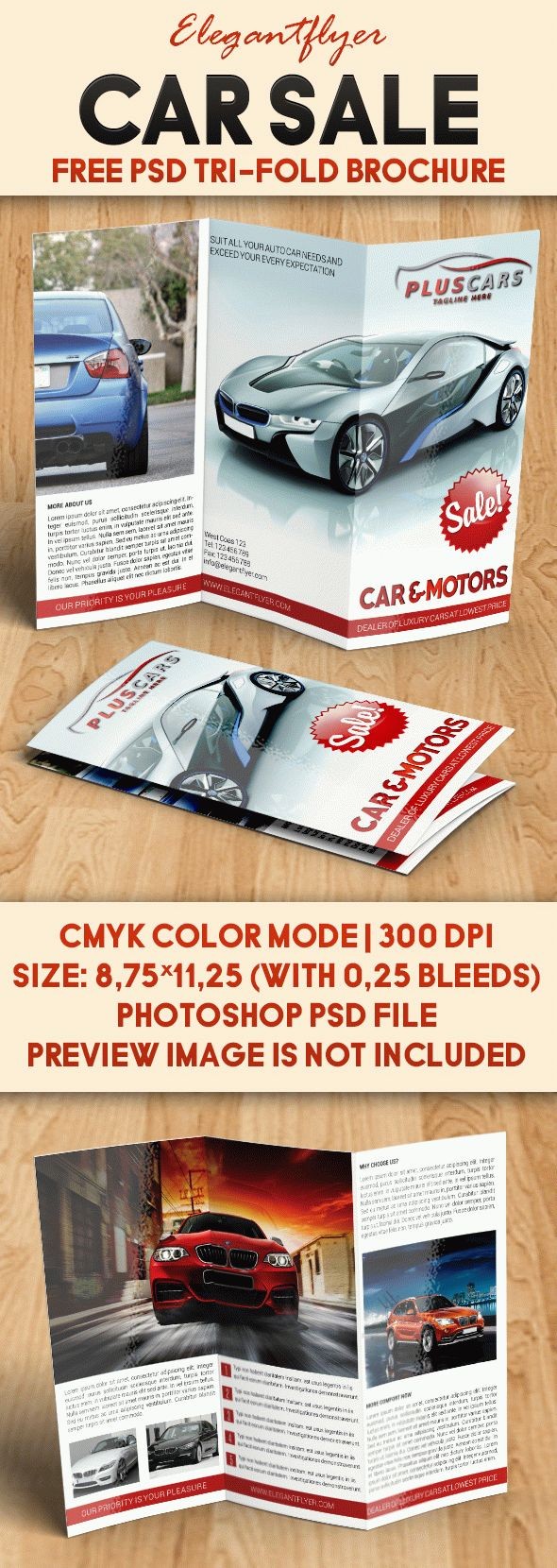 Car Sale Tri-Fold Brochure by ElegantFlyer