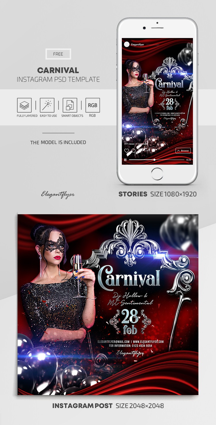Carnaval de Instagram by ElegantFlyer