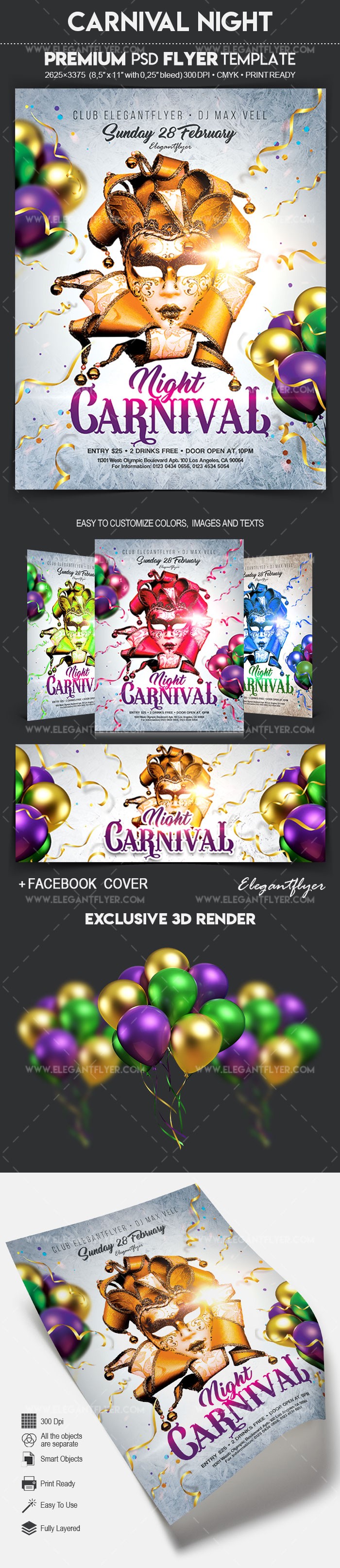 Carnival Night Invite by ElegantFlyer
