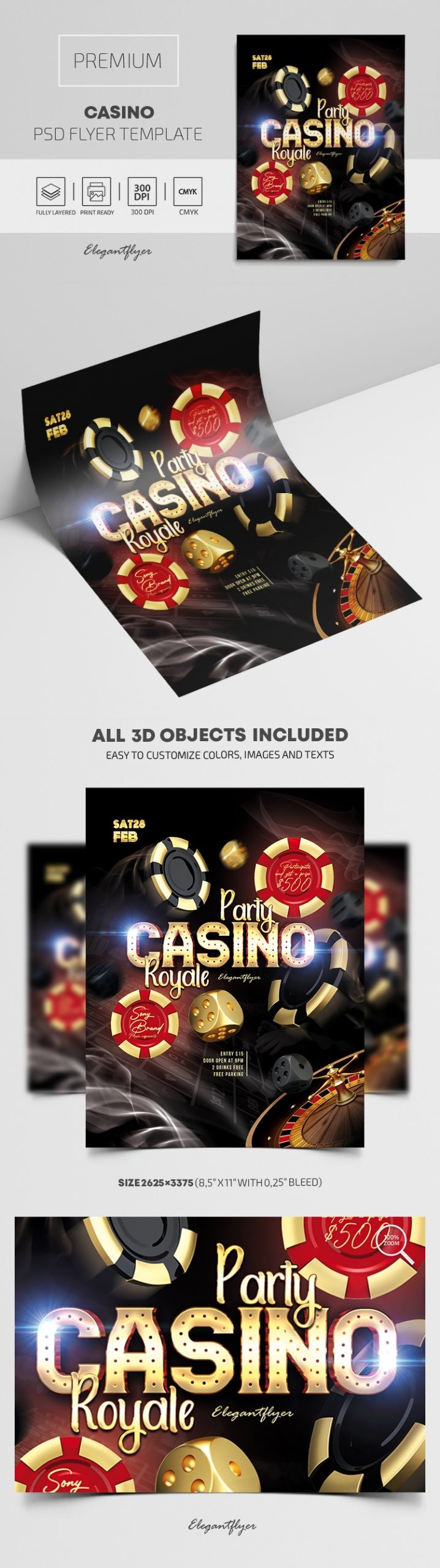 Casino Ahumado by ElegantFlyer