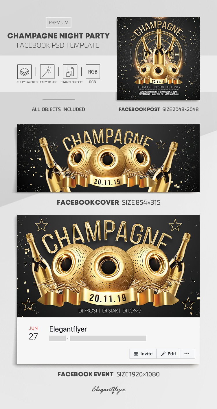 Champagne Night Party by ElegantFlyer