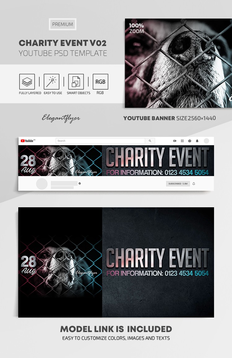 Charity Event Youtube by ElegantFlyer