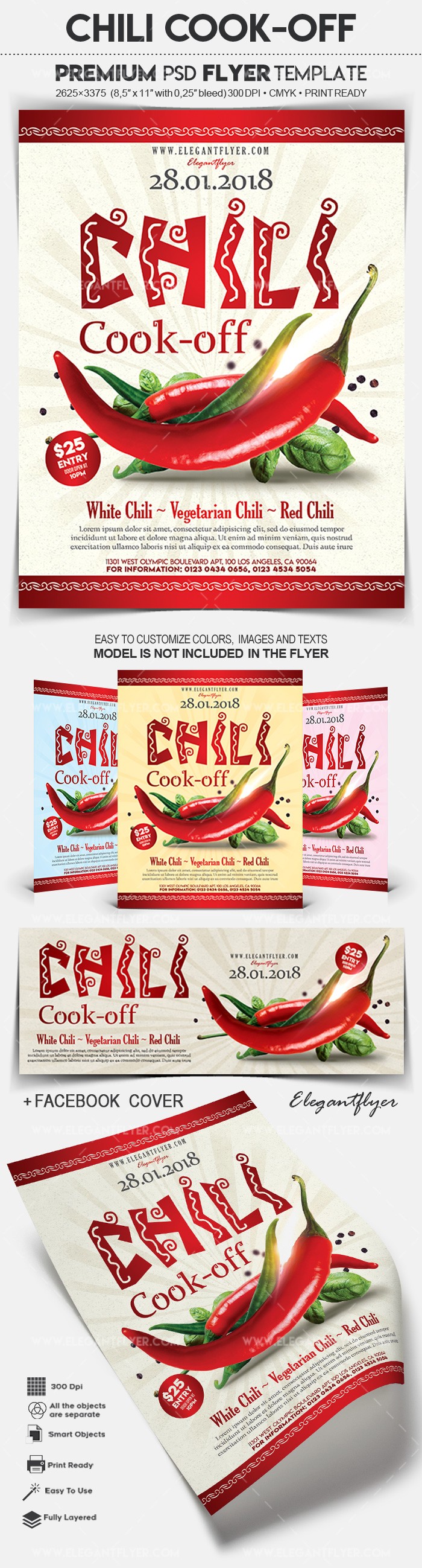Chili Cook-off by ElegantFlyer
