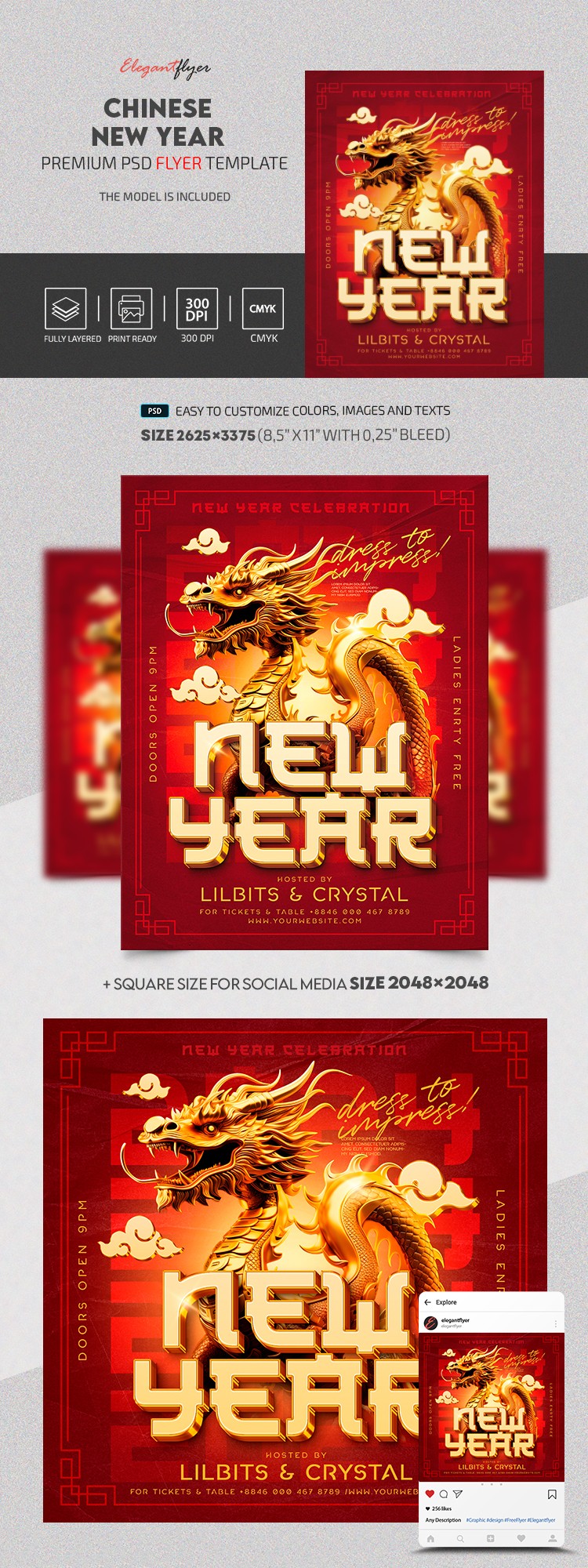 Le Nouvel An chinois by ElegantFlyer