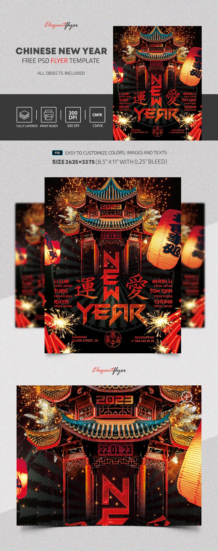 Flyer del Año Nuevo Chino para pruebas. by ElegantFlyer