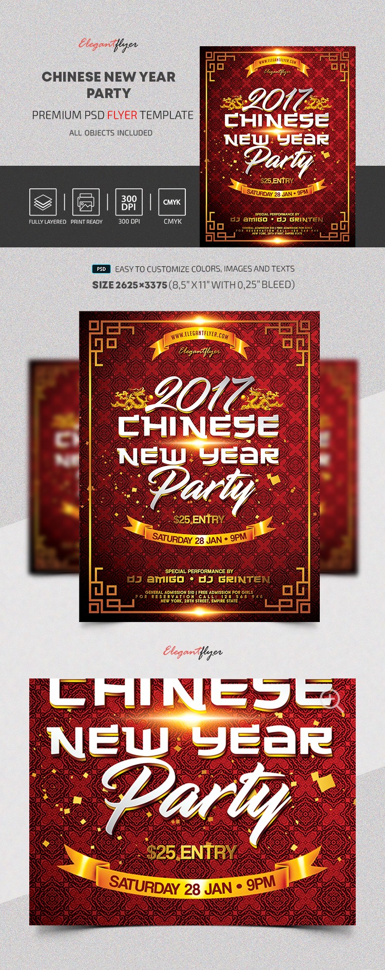 Chinese New Year Party by ElegantFlyer