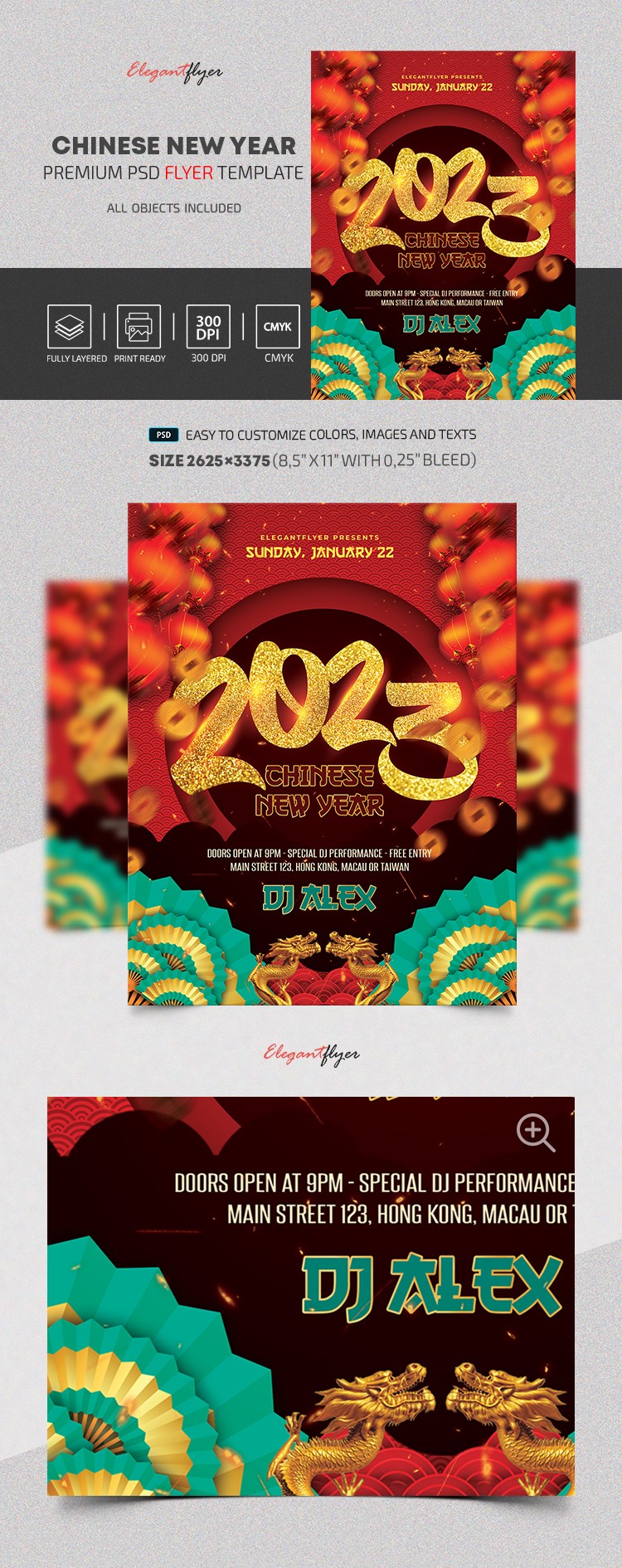 Chinese New Year Flyer by ElegantFlyer
