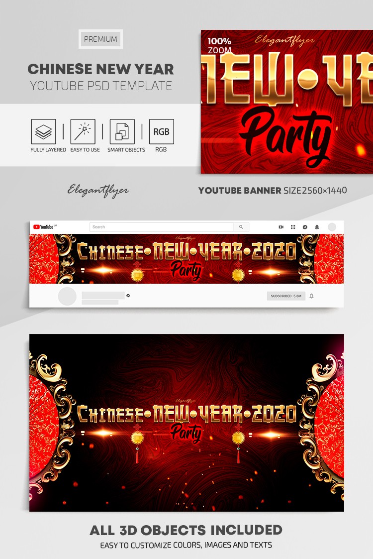 Nouvel An chinois Youtube by ElegantFlyer