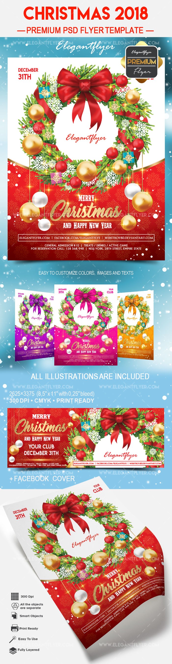 christmas flyer 2018 free download adobe illustrator