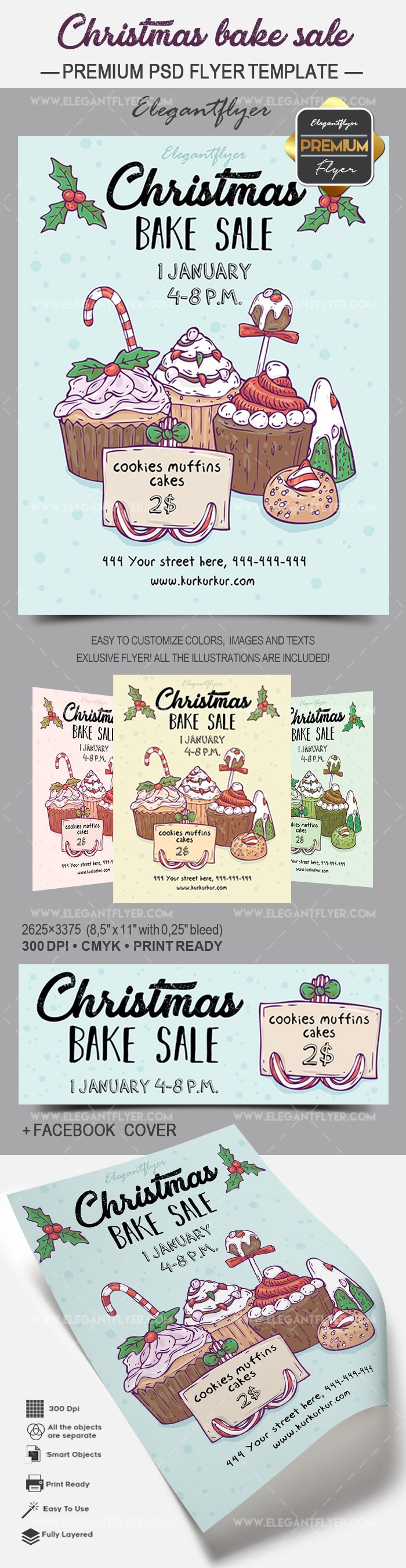 Christmas Bake Sale by ElegantFlyer