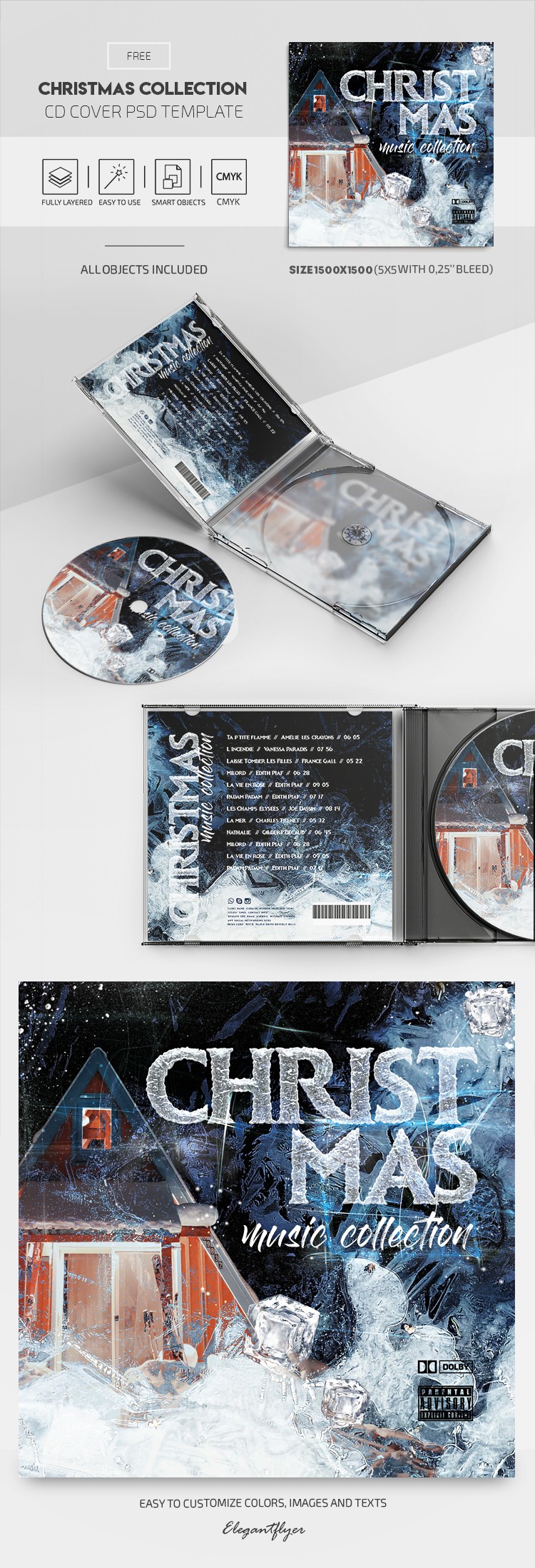 Weihnachtssammlung CD-Cover by ElegantFlyer