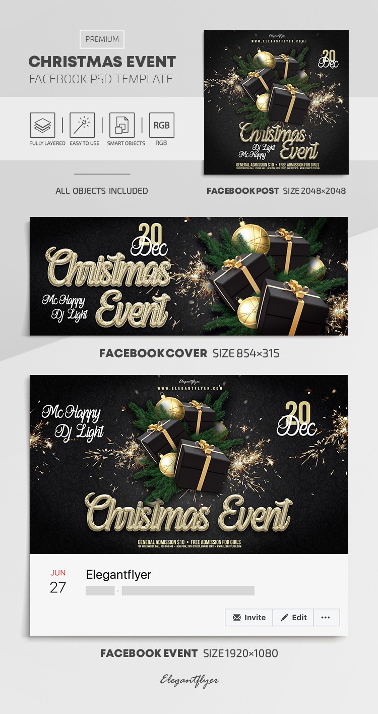 Christmas Event Facebook by ElegantFlyer