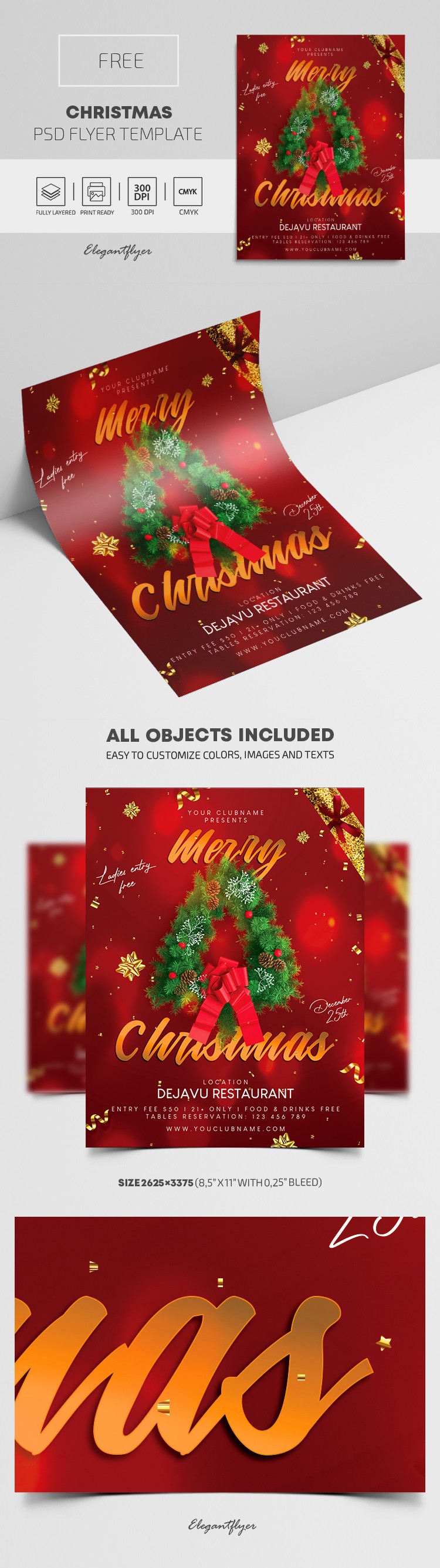 Weihnachtsflyer by ElegantFlyer