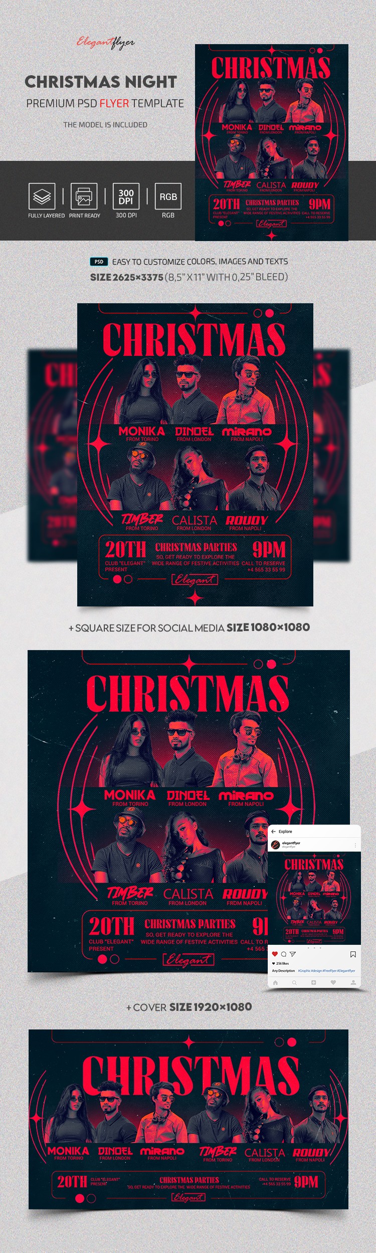 Festa de Natal Noturna by ElegantFlyer