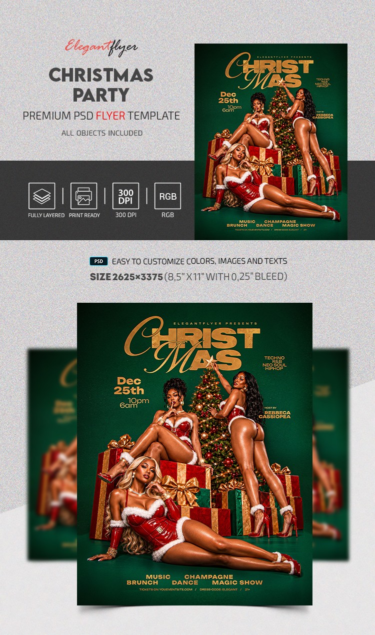 Christmas Party 2027 Flyer by ElegantFlyer