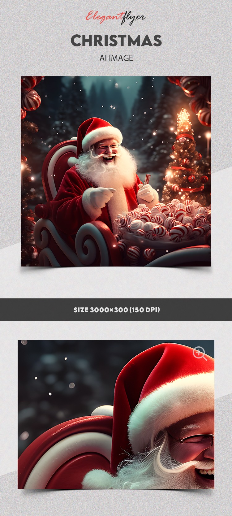 Natal Papai Noel com Doces by ElegantFlyer