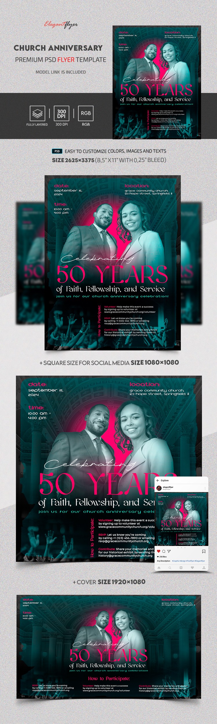 Aniversário da Igreja by ElegantFlyer