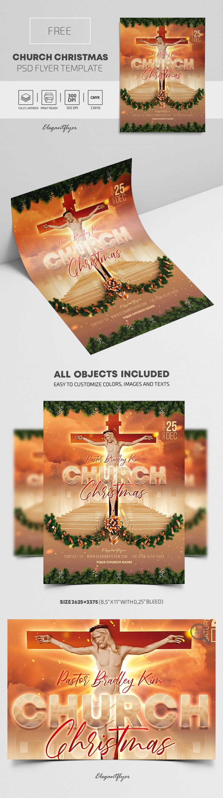 Church Christmas Flyer by ElegantFlyer