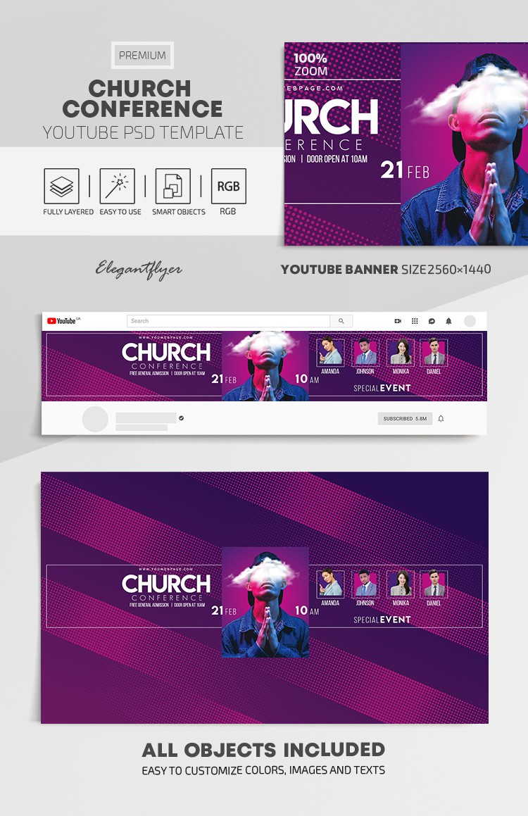 Conferência da Igreja Youtube by ElegantFlyer