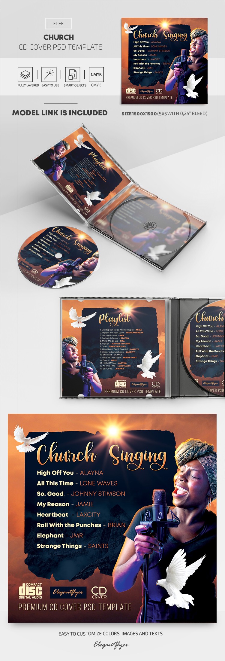 Portada del CD de la Iglesia by ElegantFlyer