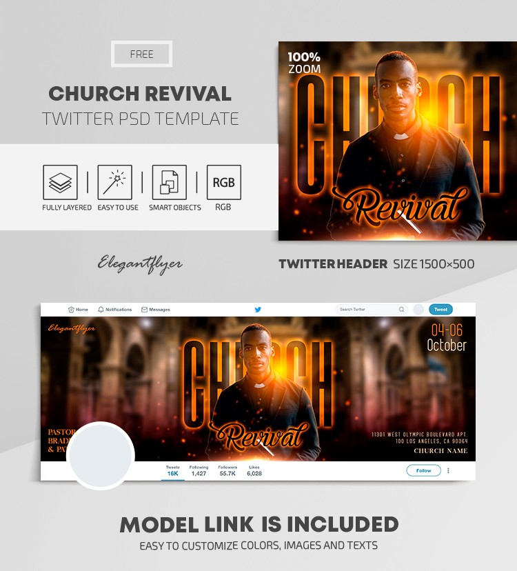 Church Revival Twitter by ElegantFlyer