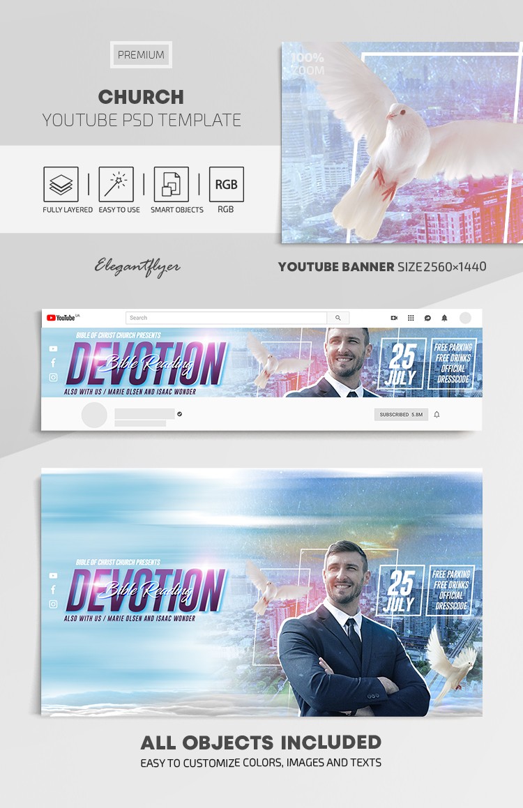 Church Youtube by ElegantFlyer