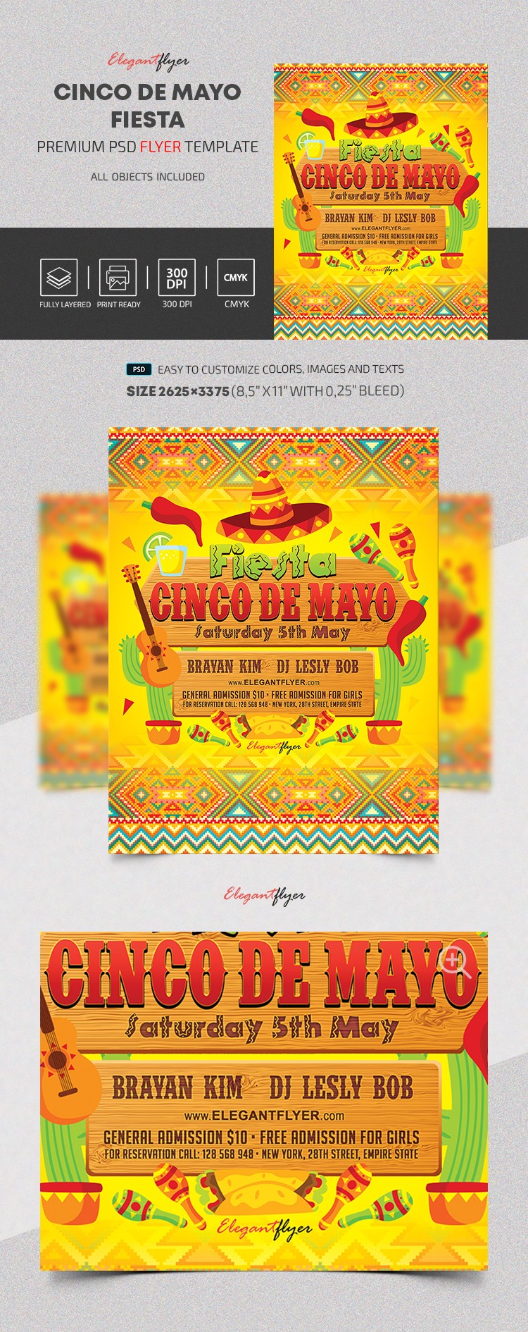 Tradizionale festa del Cinco De Mayo by ElegantFlyer
