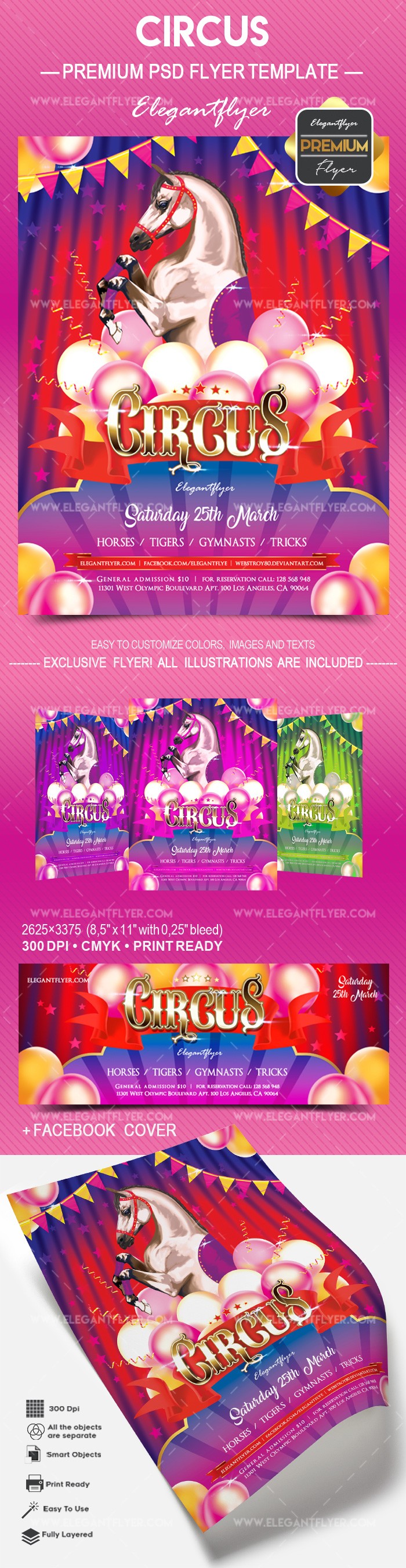 Circus Flyer Invitation by ElegantFlyer