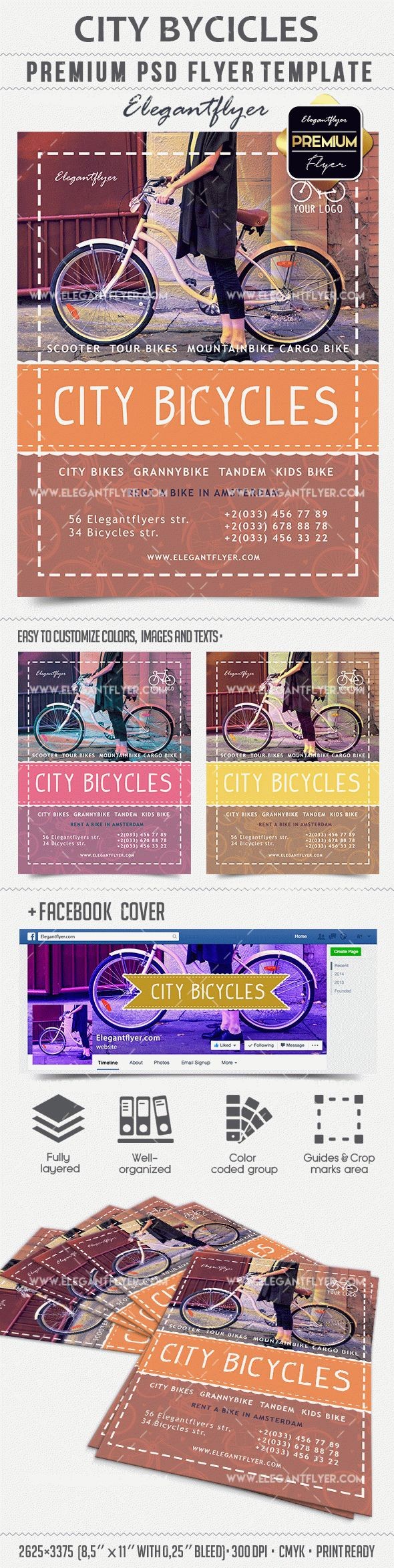Biciclette della città by ElegantFlyer