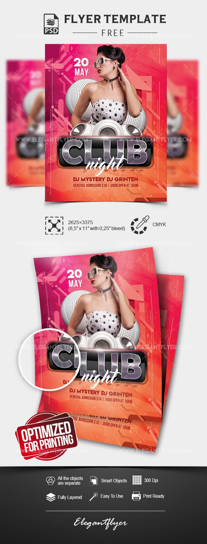 Soirée en club by ElegantFlyer