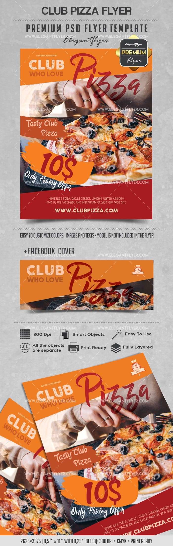 Clube Pizza by ElegantFlyer