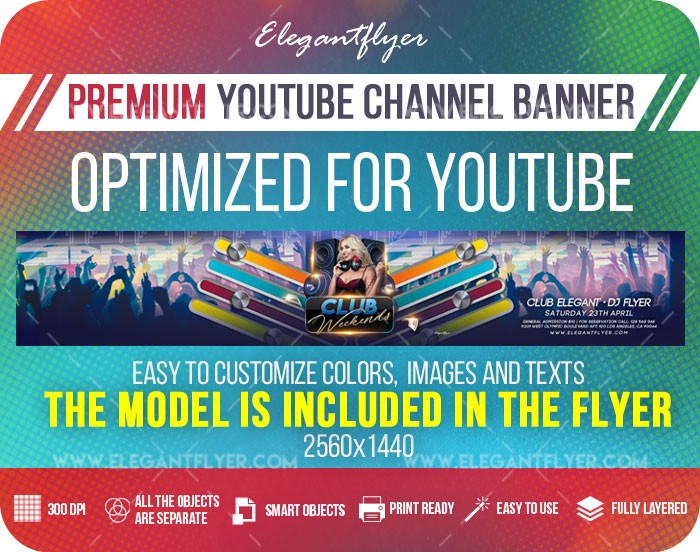 Klubowe weekendy Youtube by ElegantFlyer