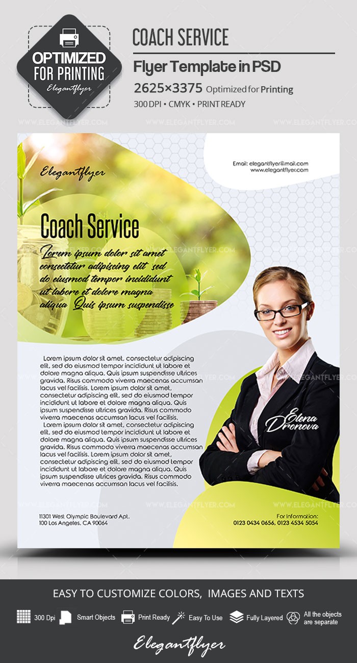 Coach Service - PSD Flyer Template by ElegantFlyer