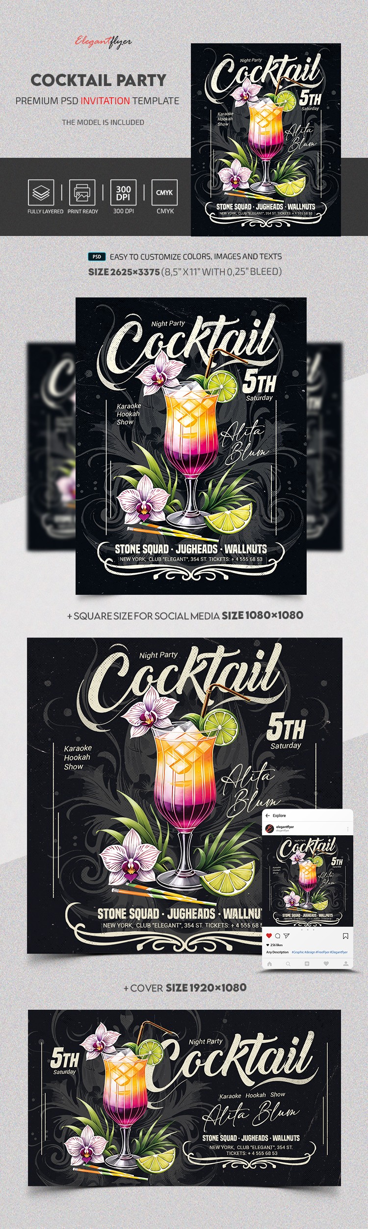 Fête de Cocktail by ElegantFlyer