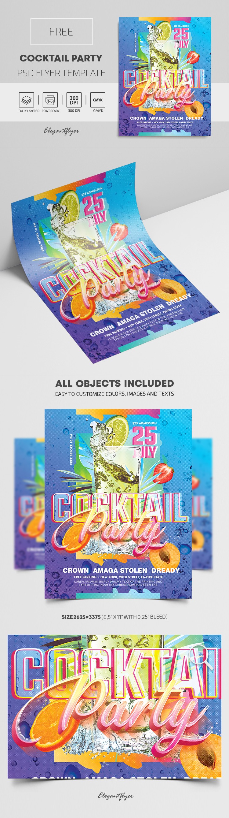 Cocktail Party Flyer by ElegantFlyer