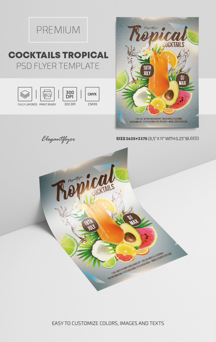 Cocktails Tropical by ElegantFlyer