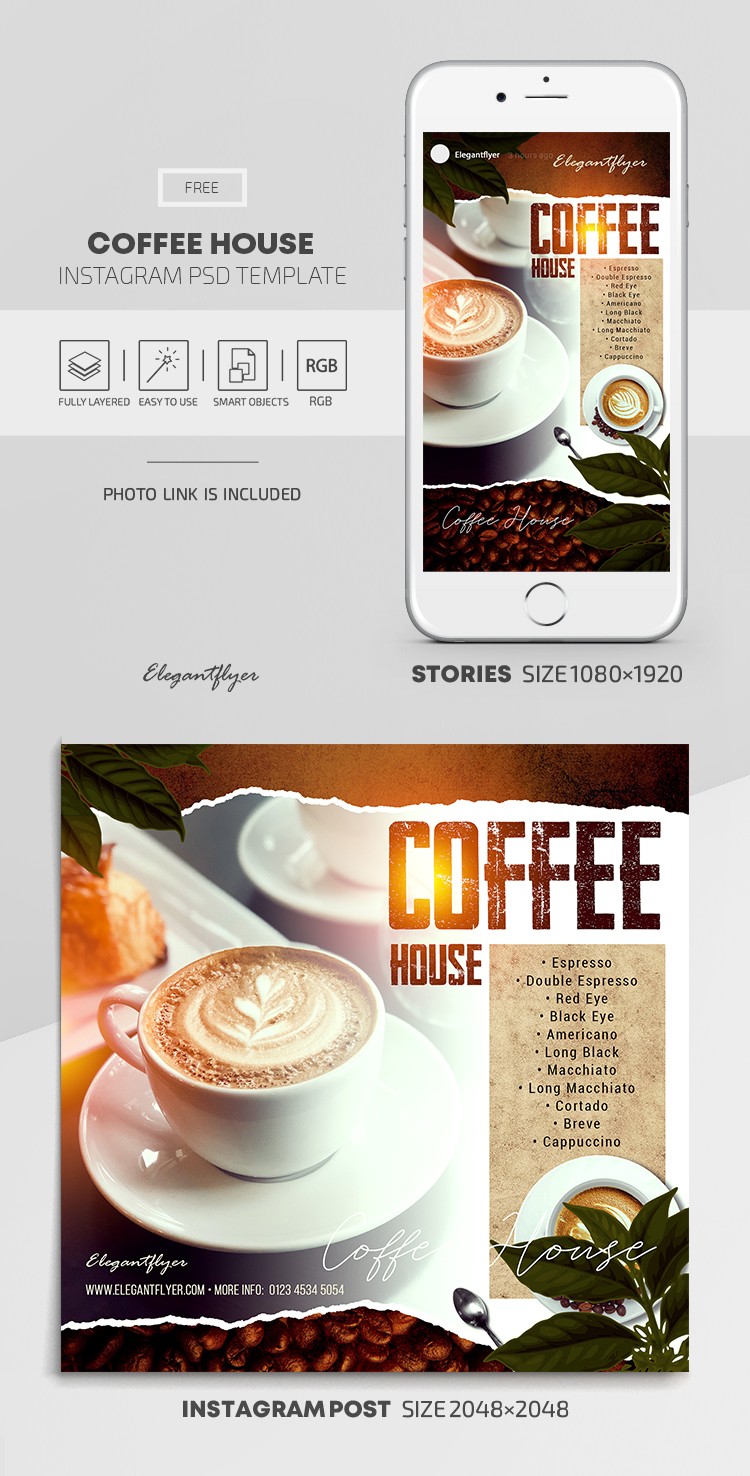 Kaffeehaus auf Instagram by ElegantFlyer