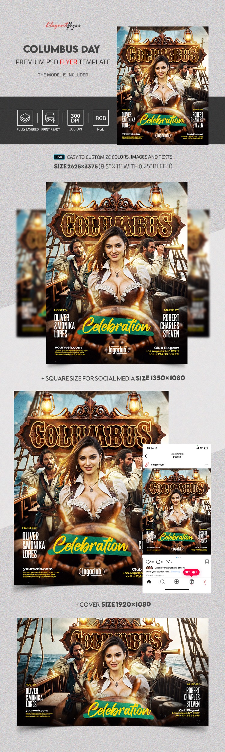 Dzień Kolumba Celebration by ElegantFlyer