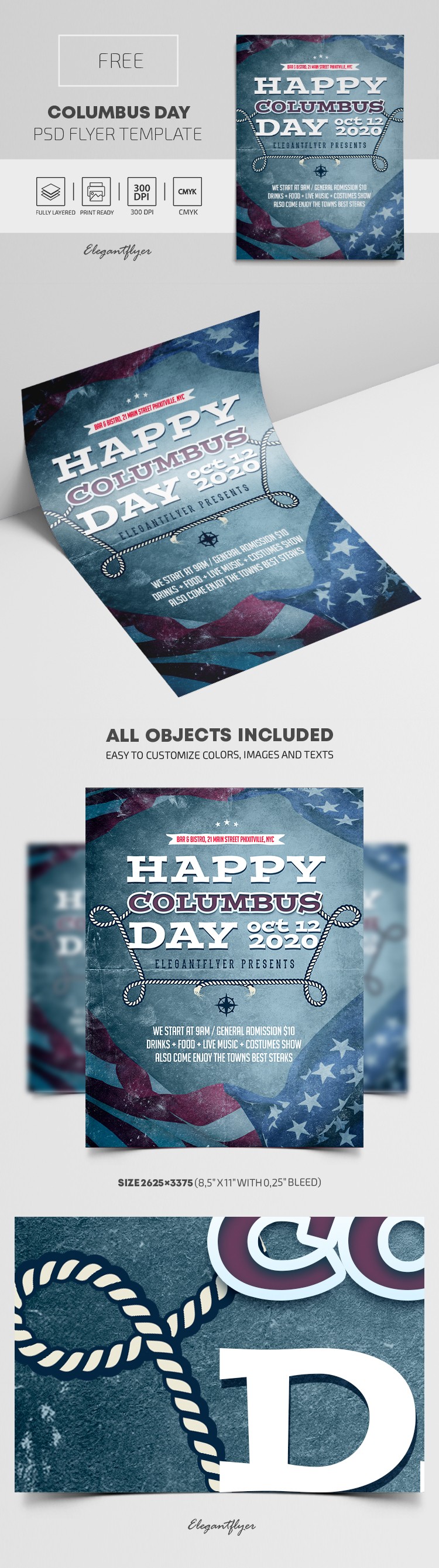 Columbus Day Flyer by ElegantFlyer
