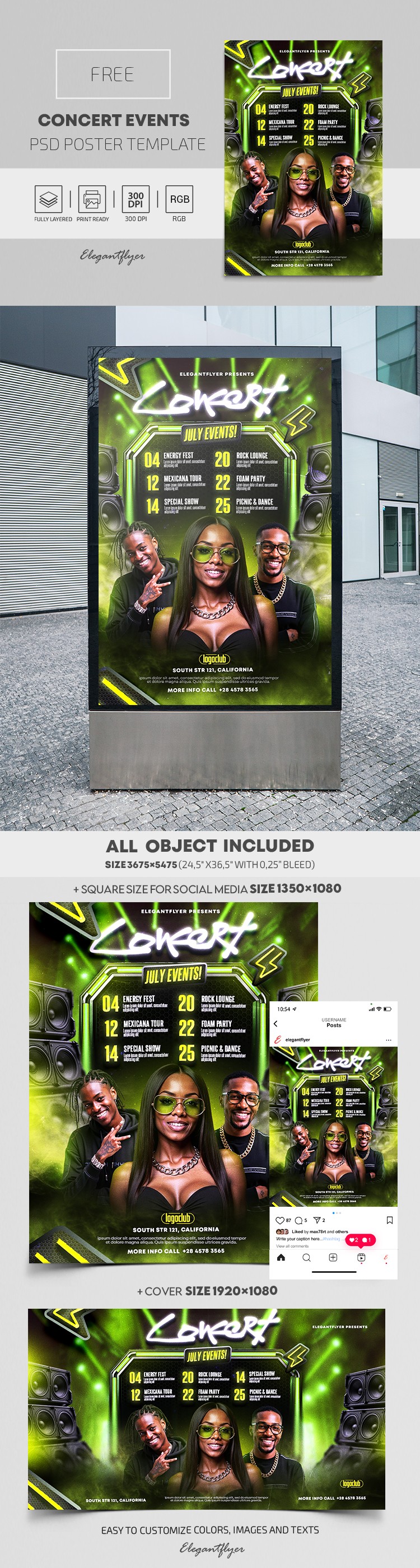 Eventos de Conciertos by ElegantFlyer Eventos de Conciertos by ElegantFlyer