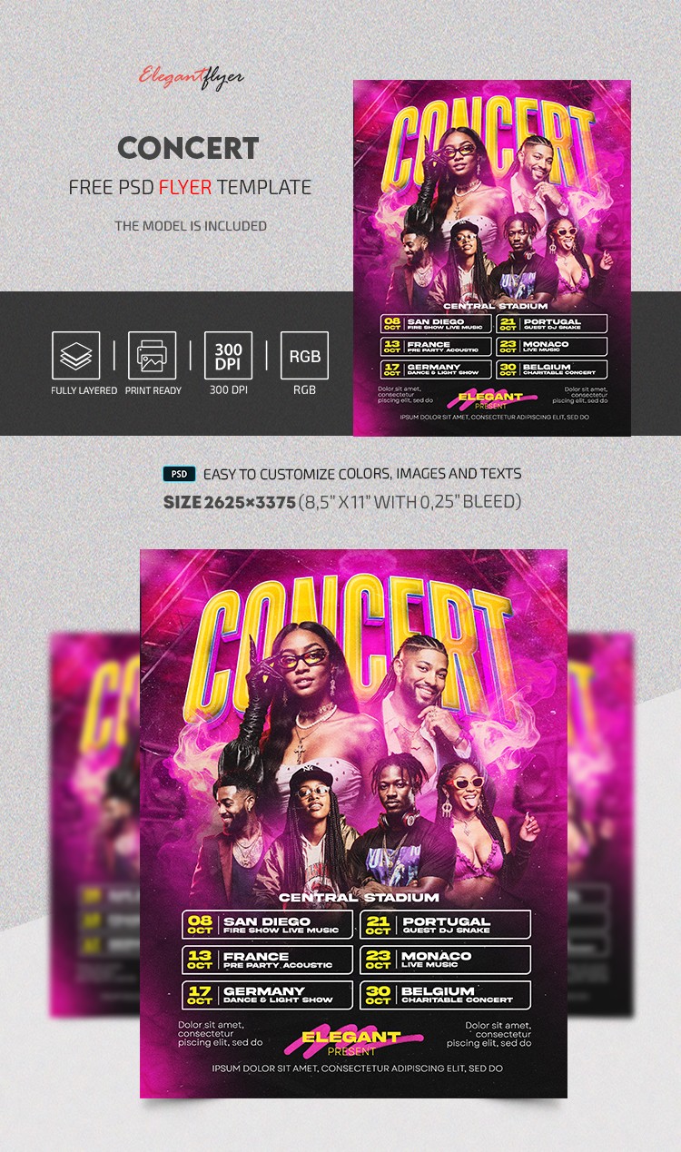 Concerto Live Volantino by ElegantFlyer