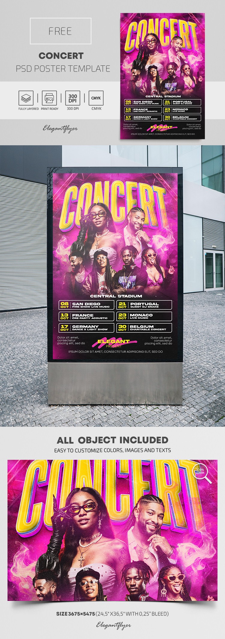 Plakat koncertu na żywo by ElegantFlyer