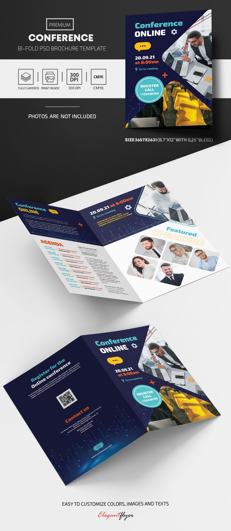 Conference Bi-fold Brochure by ElegantFlyer