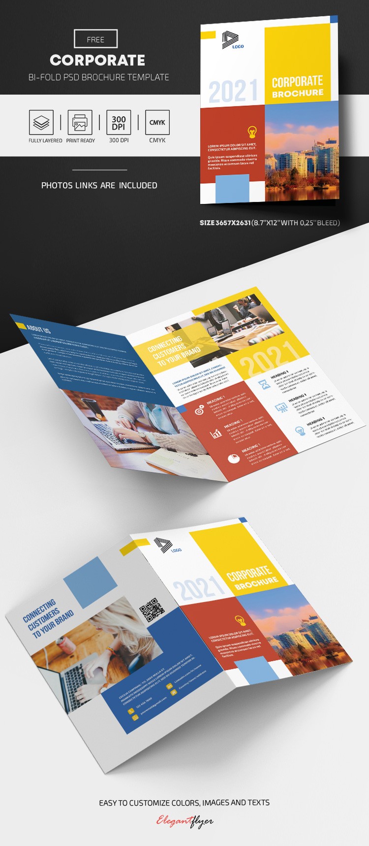 Corporate Bi-Fold Brochure by ElegantFlyer
