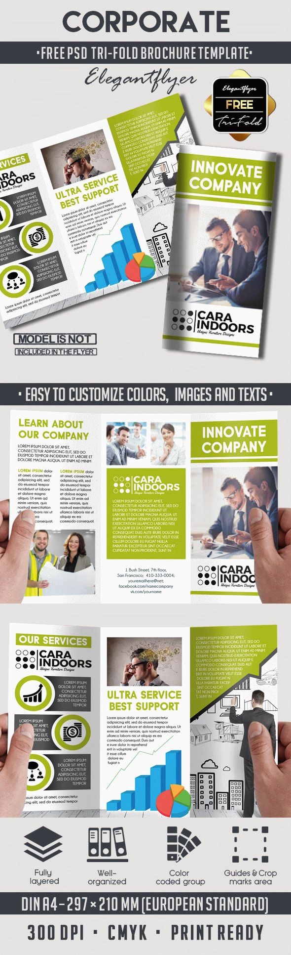 Corporate Tri-Fold Brochure by ElegantFlyer