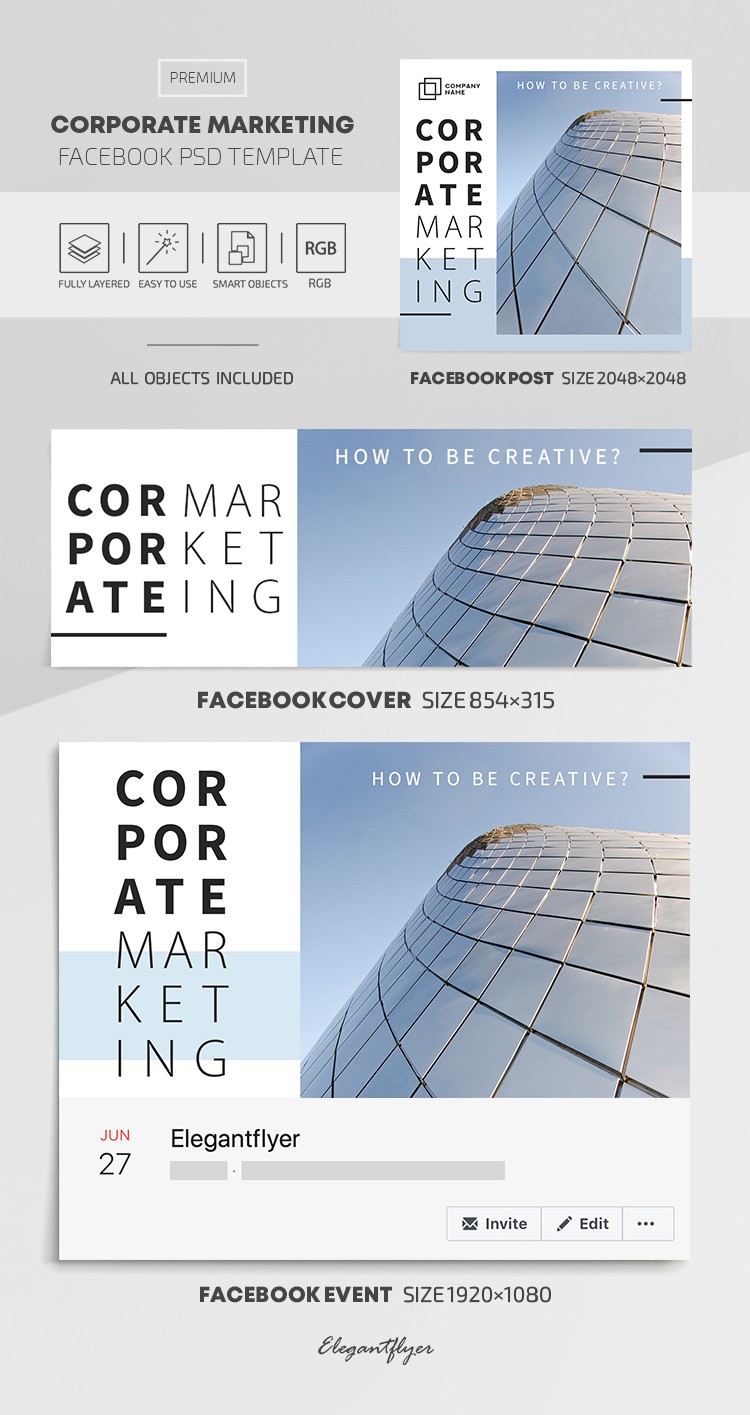 Corporate Marketing Facebook by ElegantFlyer