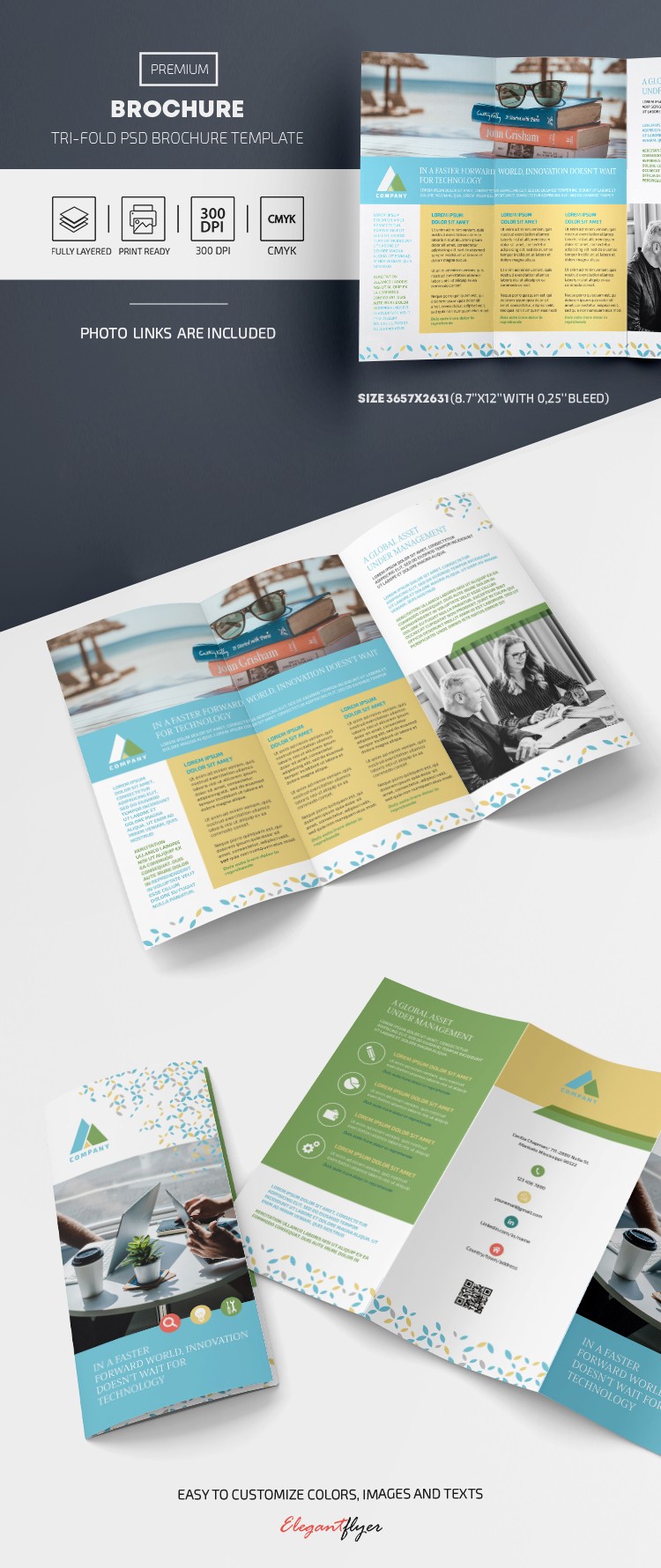 Corporate Tri-Fold brochure by ElegantFlyer